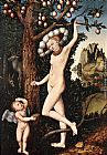 Lucas Cranach The Elder Wall Art - Cupid Complaining to Venus